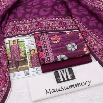 3 Piece Unstitched Lawn Suit