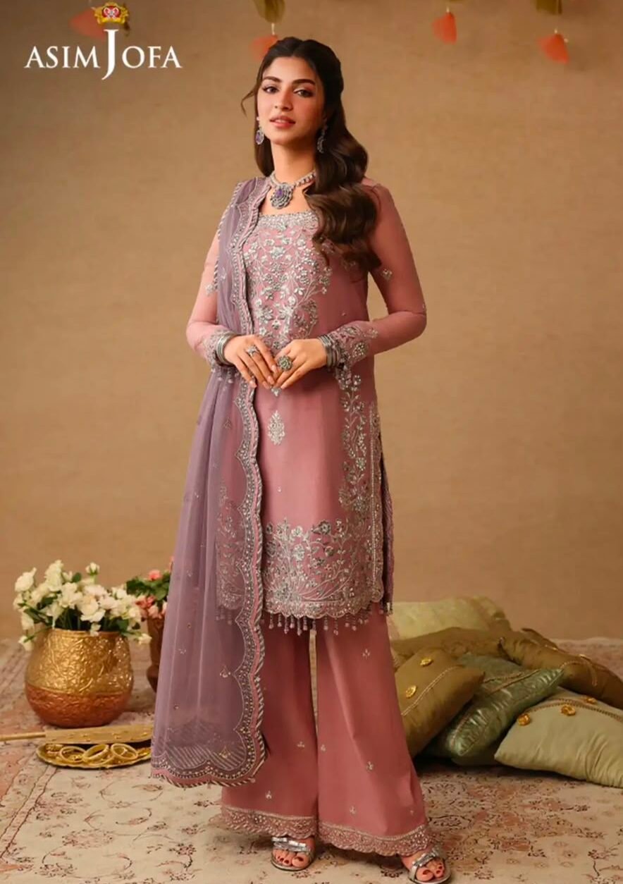 Asim Jofa | 3pc Emboridery Chiffon