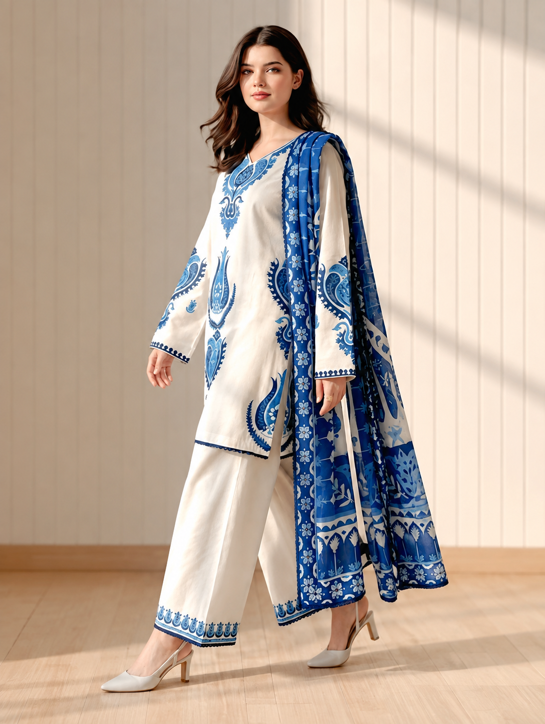LAAM | 3pc Embroidery Dhanak