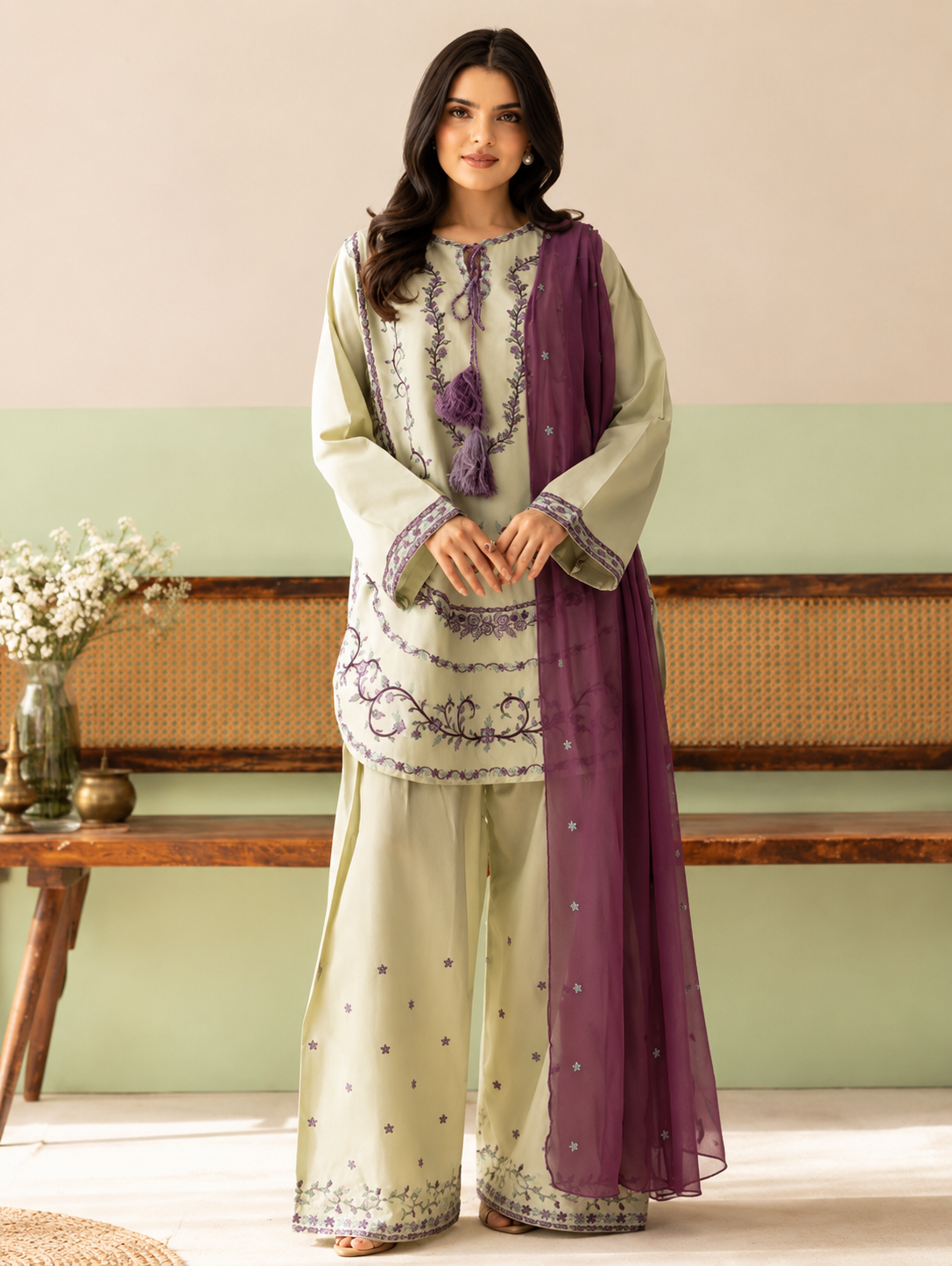 LAZULI | 3pc Embroidery Dhanak
