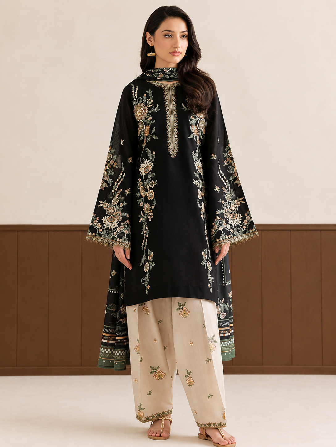 BAROQUE | 3pc Embroidery Dhanak