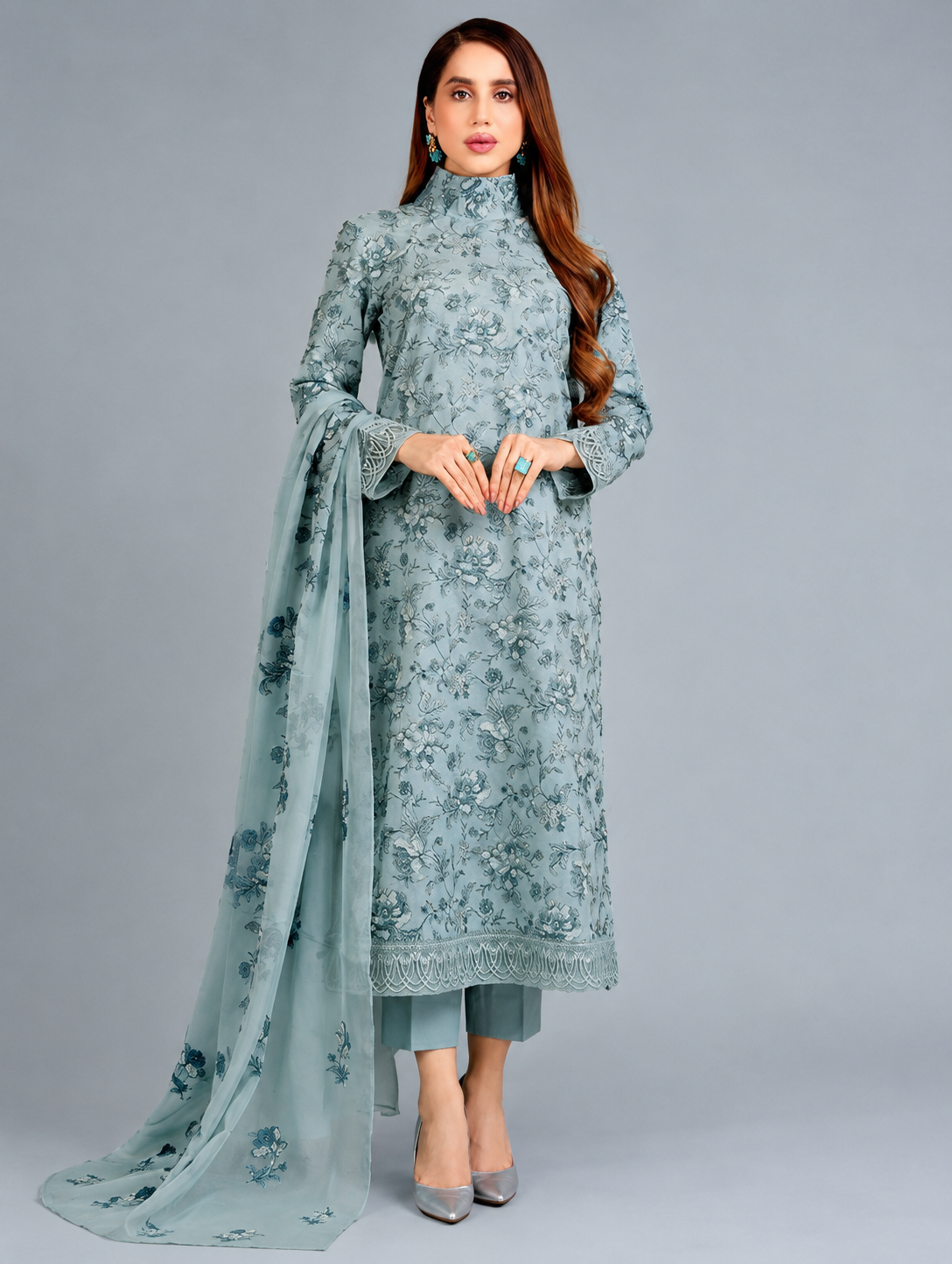 BAREEZE | 3pc Embroidery Dhanak