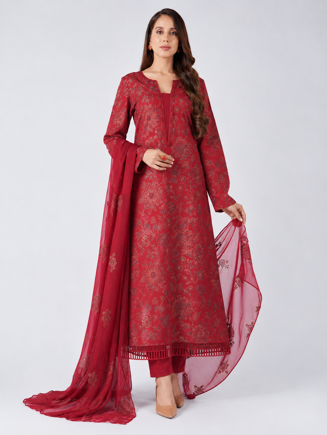 BAREEZE | 3pc Embroidery Dhanak