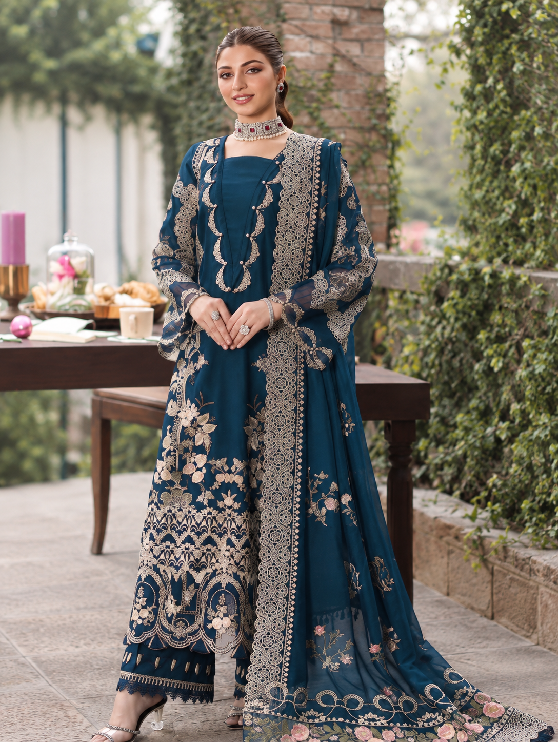 KAHF | 3pc Embroidery Dhanak