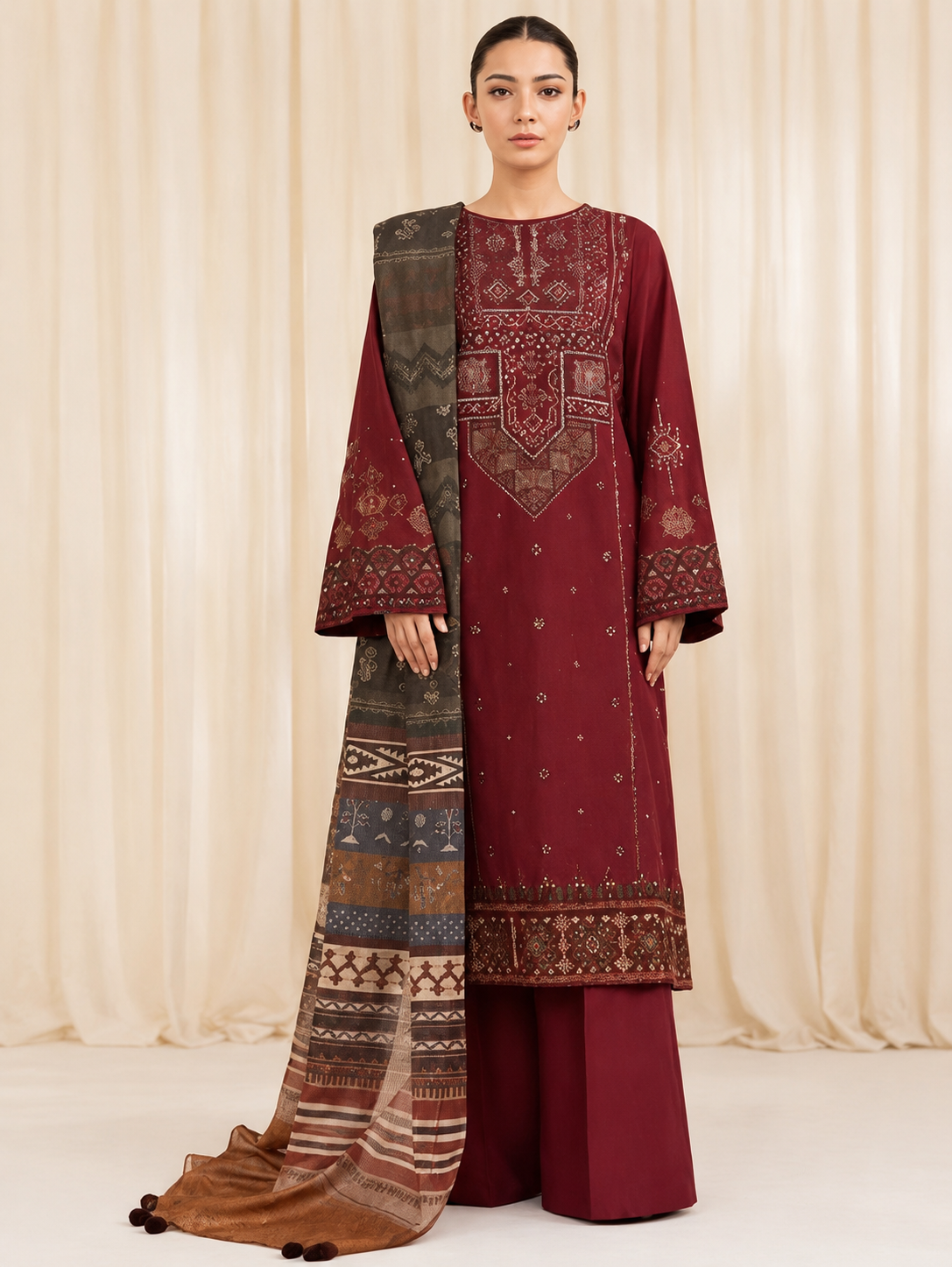 SAPPHIRE | 3pc Embroidery Dhanak