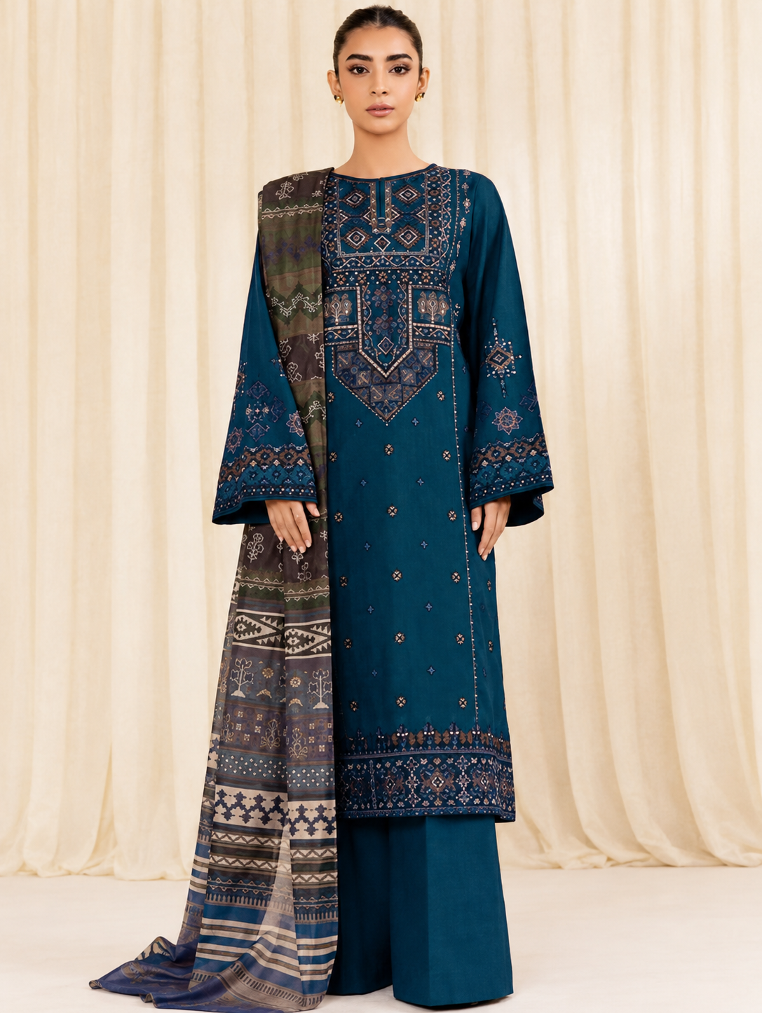 SAPPHIRE | 3pc Embroidery Dhanak