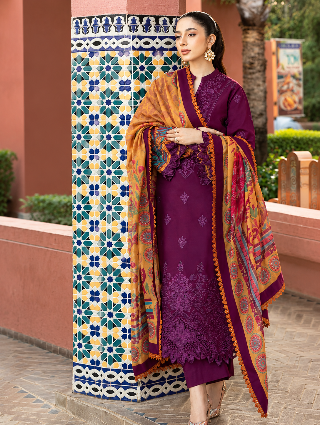 ZAINAB CHOTTANI | 3pc Embroidery Dhanak