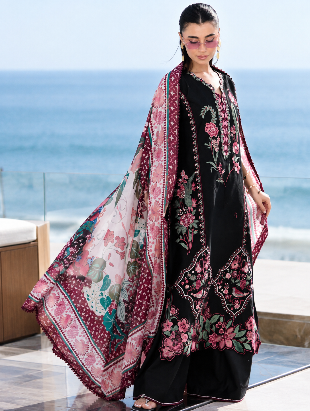 ZAINAB CHOTTANI | 3pc Embroidery Dhanak